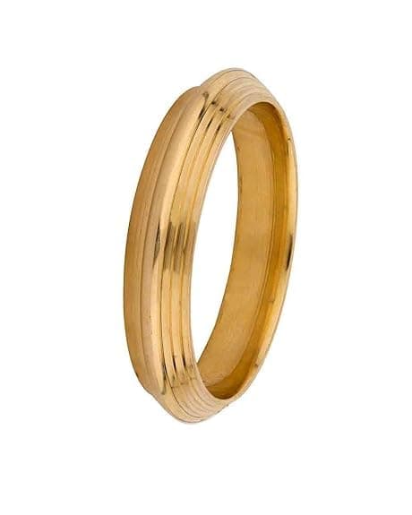 Superstore18 Pure Brass Super thick heavy 17mm broad, 7mm thick 176 Gms Sikh Sardar Punjabi Kada Bangle Men (SST5530KDMI)