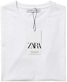 Generic Zara MAN Classic White Crew Neck T-Shirt for Men
