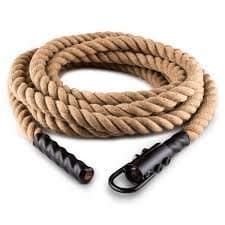 UPHILL® Sporting Jute Climbing Rope 16 ft 38 mm Thickness | Iron Handle u Shape joot Climbing Rope