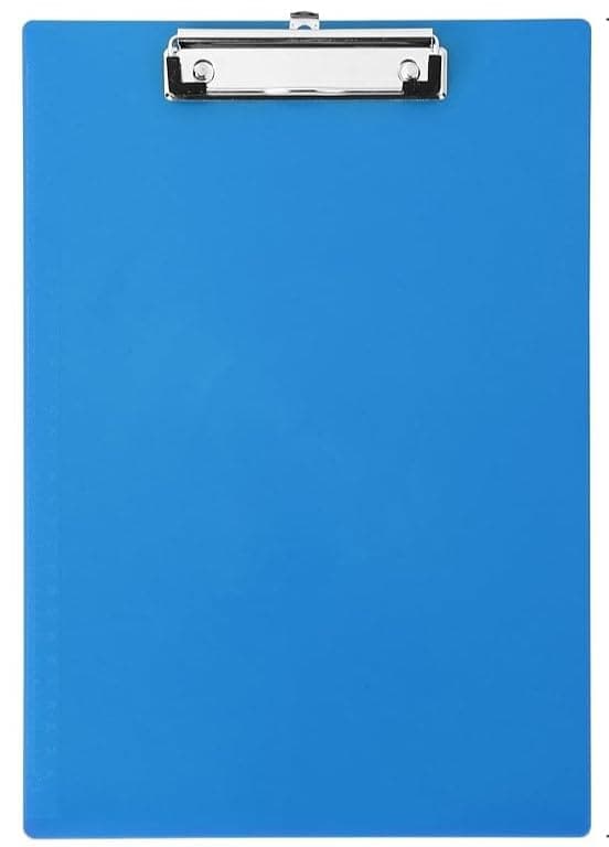 Cubic Light Blue Premium Exam Clipboard – A4 Size Unbreakable Writing Pad for Students, Office & Competitive Exams
