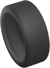 Smart Ring Silicone Cover Compatible with Oura Ring Gen 3, Gabit Ring- Lightweight Silicone Smart Ring Protector, Skin Friendly Case for Working Out, (S for 6 7 8 9 10) Black