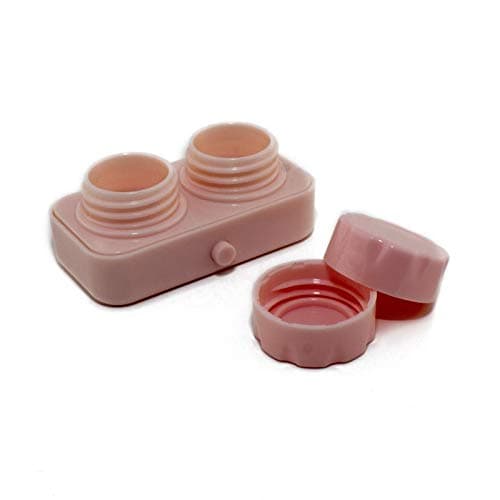 Visions India Travel Contact Lens Case Cleaner Electronic Fast Vibration Sonic Washing Travel Case (Pink)