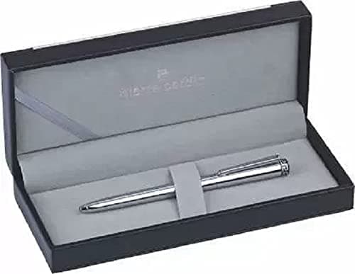 Pierre Cardin Majesty Bright Chrome Exclusive Ball Pen with Twist Mechanism | Luxurious Design with Premium Silver Pocket Clip | Ideal for Festive & Corporate Gifting