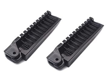 Brigand Fold-able Travel Hair Brush Portable Folding Mini Pocket Double Headed for Men's and Women's (Black Pack OF 2)