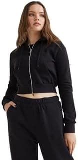 PAKLON Cropped Zip-Through Hoodie