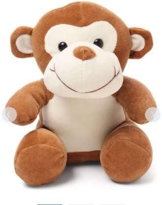 Babique Monkey Stuffed Soft Toy Plush for Kids Baby Boy Girl Birthday (Brown 28 cm)