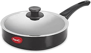 Pigeon by Stovekraft Deluxe Non-Stick Aluminum Fry Pan, (Black, 25.5cm)