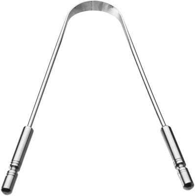 Nurpi steel Tongue Cleaner for Fights Bad Breath Oral Health Care Tool Tongue Cleaner Naturally & Oral Hygiene for Adults men & women - (pack of 1)