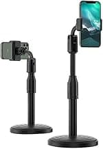 Sounce Phone Tabletop Stand Height Angle Adjustable Stand, Phone Holder for Desk Compatible with OnePlus Redmi Samsung Mi Oppo Vivo iPhone12 Mini 11 Pro Xs Xr X 8 7 Plus, All Smartphones (Black)