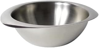 Meyer Trivantage Nickel Free Stainless Steel Triply Tasla | Steel Kadai Heavy Bottom | Tasla Kadhai | Deep Kadai Without Handle | Gas and Induction Base, 20cm
