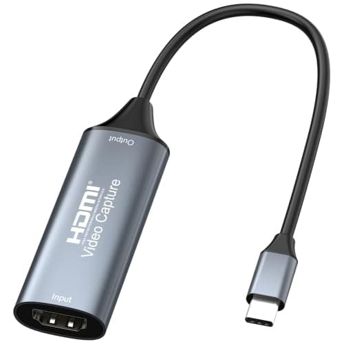 ETZIN Type-C Video Capture Card Adapter 4K Monitoring Recording Game Live Streaming HDMI Capture Input 4K @ 30Hz, Standard Compliant, No Power Supply EPL-1274HVC.