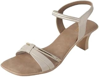 Metro Women's Stylish Back Strappy Design with Kitten Heel