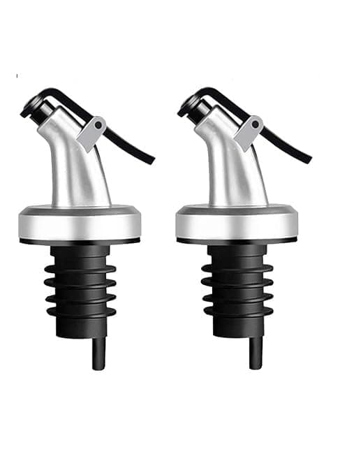 ASVERO Oil Bottle Cap for Pour Oil, Olive Oil, Vinegar, Wine or Salad Dressing Bottle Dispenser for Home and Kitchen Leak-Proof (2)