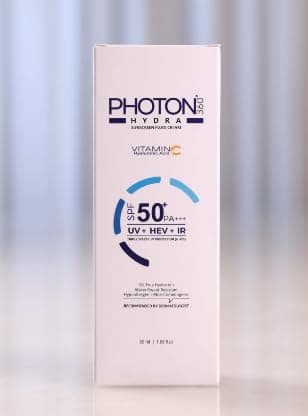 PHO-TON 360 HYDRA Sunscreen Gel, SPF 50, PA++++, UV Protection, Non-Greasy, Paraben Free, for All Skin Types, 50g