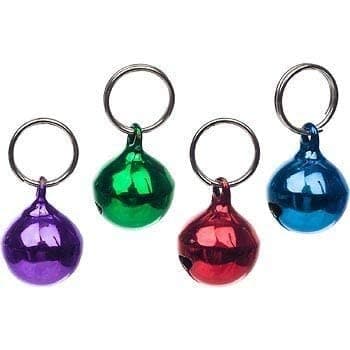 D&C PAWS Collar Bells Charm for Dog, Cat, Puppies & Kittens (Multicolour) (Set of 4, Large)