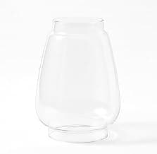 Chimney for Hurricane Lantern | Cover for Diya, Lamp & Lantern | Wind Protector Chimney for Akhand Jyot, Candle Holders (Glass Cover Only, Without Diya) (Clear, 6 cm Bottom Dia)
