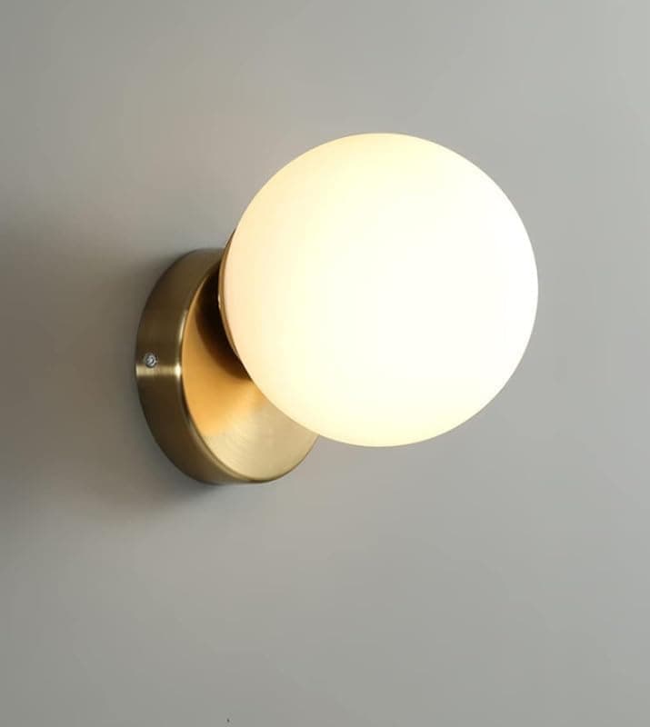 Modern Glass Ball Indoor Wall Light Modern Nordic Wall Lamps Bedside Lamp Minimalism Design Decoration Wall Lighting Loft Bedroom Living Room Study Wall Light