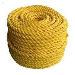 ABB Ropes & Niwars Polypropylene Rope Yellow 50 Meters - Durable, Strong & Weather Resistant for Outdoor & Indoor Use, Boating, Camping, DIY Projects & More - High Tensile Stren (6mm x 50 Meters)