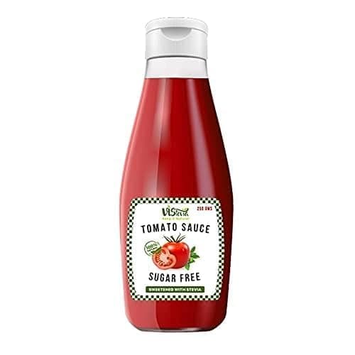 Vistevia Sugar Free Tomato Sauce 250g | Diabetic & Keto Friendly | Sweetened with Stevia | Great to Taste