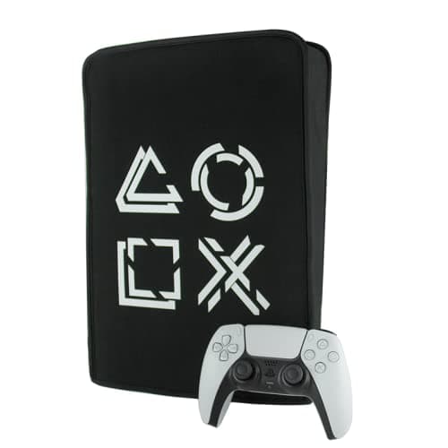New World Dust Cover for PS5 , Soft Neat Lining Dust Guard for PS5 Fat Console, Anti Scratch Waterproof Cover Sleeve for PlayStation 5 PS5 Fat First Model Console Digital Edition & Disc Edition