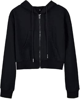2 Pc Collection Casual Wear Solid Crop Zipper Jacket Hooded Neck Full Sleeves with Kangaroo Pocket Hoodie for Women