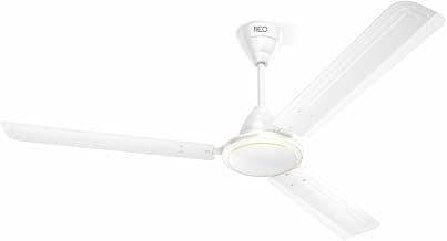 Havells REO Tejas 1200mm ES Ceiling Fan | High Speed, High Air Delivery | Strong & Powerful Copper motor, Air Delivery: 218 m³/min, RPM: 370, 2 Year Warranty | (Pack of 1, White)