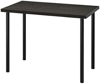 Ikea Table for Acrylic Particle Board Finish Multipurpose/Desk/Workstation/Computer Table, (100x60, Black)