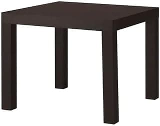 Ikea Lack Side Table for Using in Living Room, Bed Room 55X55CM (Black-Brown)