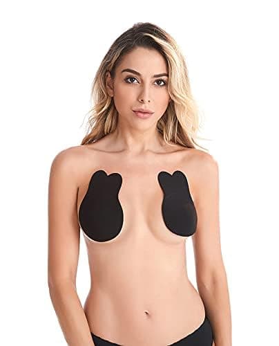 WIDE MART Silicone Nipple Cover Reusable & Invisible for Women – 1 Pair | Adhesive Nipple Bra (1, Style-3) Beige
