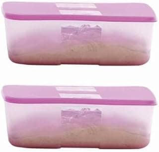 Tupperware Freezermate- 1.5 L Plastic Fridge Container (Pack Of 2, Pink), Blue-Green