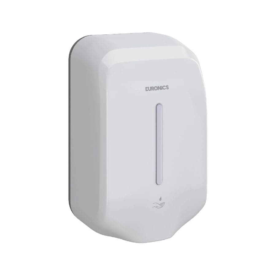 Euronics ES06N 1100ml Automatic Soap Dispenser Wall Mounted | Infrared Sensor Touchless Handwash Dispenser | Battery Operated (4xAA) ABS Body | Ideal for Bathrooms & Commercial Washrooms | White