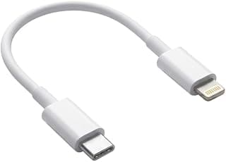 Type C To Lightning Data Sync and Fast Charging Short Power Bank Cable For iPhones, 14,14 Pro,14 Pro Max, 13 Series,12,12 Pro,11,11 Pro Max 12 Mini, X, 8 iPad Air, iPad mini, iPod Nano and iPod