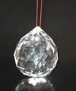 Mahganya Hanging Crystal Ball - Sun Catcher - Positive Energy and Good Luck Feng Shui Lamp Ball Prism Rainbow 40MM