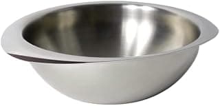 Meyer Trivantage Nickel Free Stainless Steel Triply Tasla | Steel Kadai Heavy Bottom | Tasla Kadhai | Triply Deep Kadai Without Handle | Gas and Induction Base, 22cm