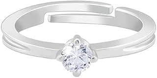 GIVA 925 Silver Zircon Love Ring | Gifts for Women & Girls