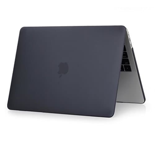 Tobo Hard Shell Case for New MacBook Pro 13, 2018 2017 2016 Release A1989 A1706 A1708 with/Without Touch Bar and Touch ID with Free Keyboard Cover (Matt Black)(TD-087CC-06)