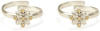 Shaya by Caratlane | 925 Silver|Mahileyaru Toe Rings in Dual Plated | Gifts for Womens & Girls