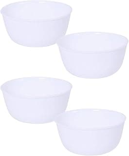 CORELLE Winter Frost White Glass Katori Pack of 4, 177ML