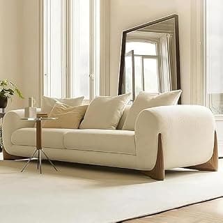 A to Z Furniture Classic Chesterfield Sofa Set Luxury Chesterfield Sofa in for Home Living Room & Office (Beige)