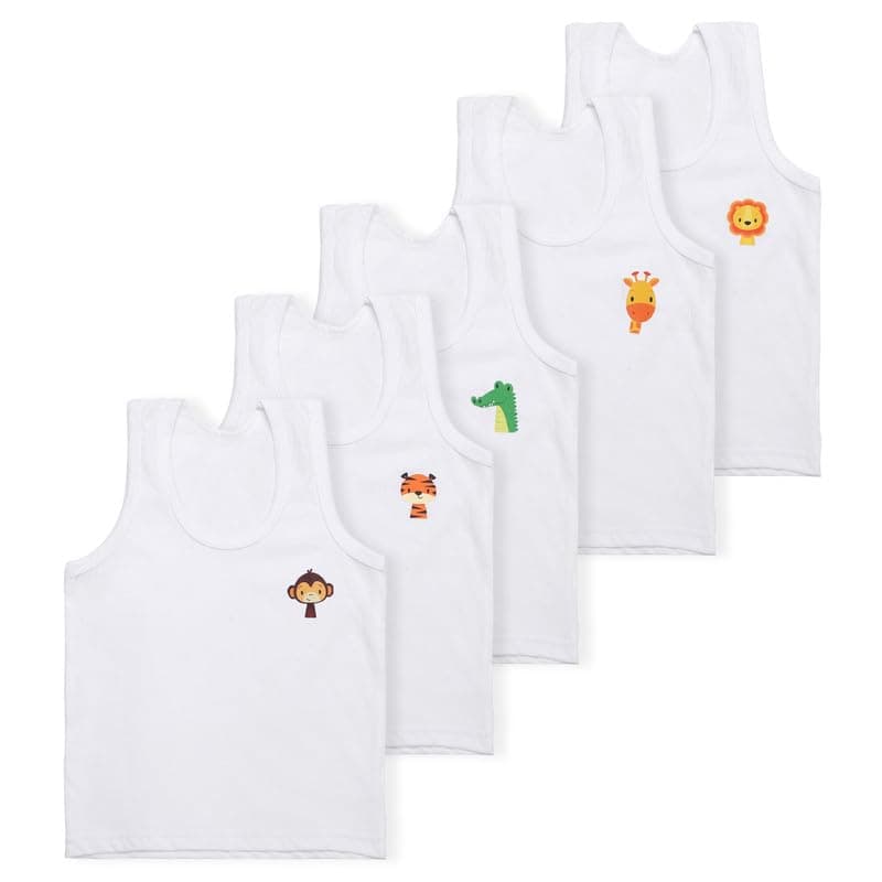 superminis Cotton Vests/Baniyan/Inner Wear - Regular Fit, Sleeveless, Printed Sandos for Girls, Boys and Kids