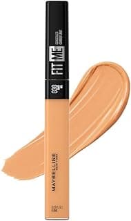 Maybelline New York Fit Me Concealer, Oil free Liquid conceals dark circles, redness, flaws, and blemishes. Fit Me suits oily skin & dry skin - Honey|6.8ml