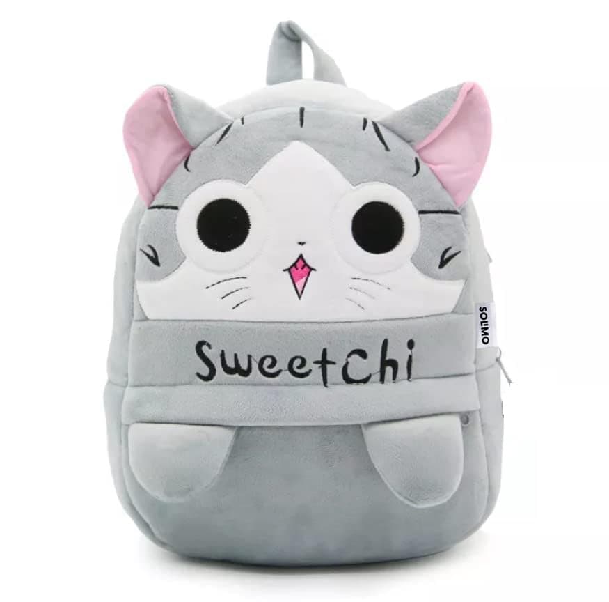 Amazon Brand - Solimo Velvet Toddler Backpack For Girls And Boys 2-6, Preschool Kindergarten Backpack, Cute Kids Backpacks, Sweet Chi Backpacks For Kids (10L_Multi Colour)