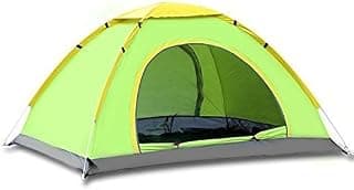 IRIS 4 Person Camping Tent – Portable Waterproof Outdoor Tent (200 × 200 × 135 cm), Easy Setup Family Dome Tent with Carry Bag