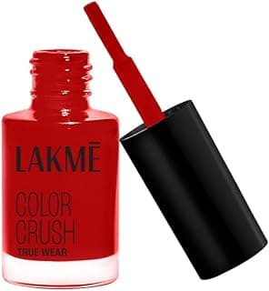 Lakme True Wear Color Crush Glossy Finish Nail Polish, Long Lasting & Vibrant Nail Paint, 404, 6Ml