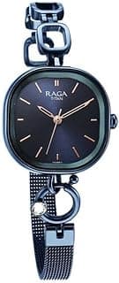 Titan Raga Delight Quartz Analog Blue Dial Blue Metal Strap Watch for Women - NT2693QM01