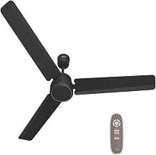 REO By Havells BLDC 1200MM Ceiling Fan "Fixed Price Always" | Air Flow: 220 CMM| Speed: 350 RPM| Reverse Rotation Mode| Timer Setting| 2 Year Door Step Warranty By Manufacturer (Energex, Matte Black)