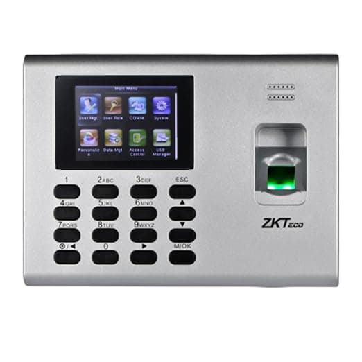 ZKTeco K40 Pro Time Attendance & Acces Control Terminal | Biometric Fingerprint, RFID Card, Wi-Fi, Battery Backup | Free Cloud-Based Attendance Software (Fingerprint, Card, Battery, WiFi)