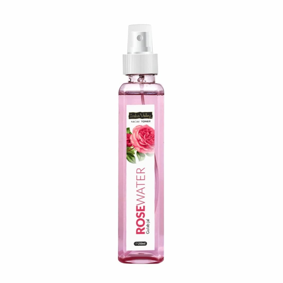 INDUS VALLEY Natural Rose Water/Skin Toner - Organic Gulab Jal- Chemical Free, Pack of 250 ml
