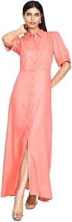 Zink London Women's Solid Viscose Maxi Dress