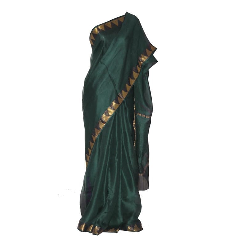 Heyam Handloom Kota Doriya Art Silk Net Bhagalpuri Temple Border Saree